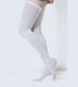 Dukamed Dukavas Socks Thigh High Graduated Compression with Silicone & Open Toes 18-24 mmHg White