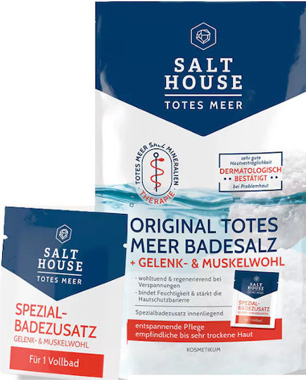 Salt House Totes Meer Original Dead Sea Bath Salts Άλατα Μπάνιου Αρθρώσεις & Μύες 400g & Joint & Muscle Wellbeing Ειδικό Πρόσθετο Μπάνιου 20ml
