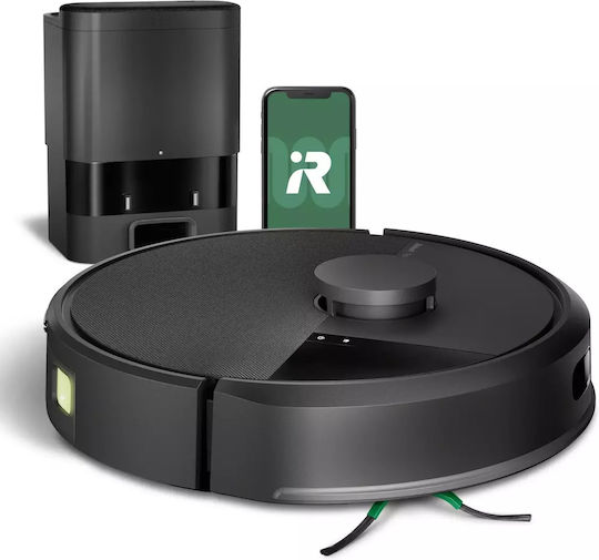 iRobot Roomba 105 Combo + AutoEmpty Roboter-Staubsauger mit Kartierung Laser & Saugkraft 7000Pa Schwarze