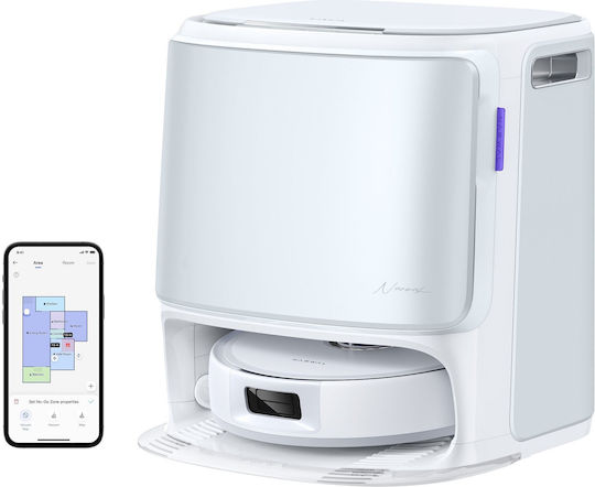 Narwal Freo Z10 Aspirator Robot cu Cartografiere Laser și Putere de Aspirație 15000Pa Albă