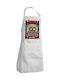 Koupakoupa Iron Maiden (eddie) Ποδιά Κουζίνας Λευκή 22x40cm KP_31084_apron-bbq-adult