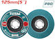 Total Disc de Lustruire Polypter 125mm P80 Inox...