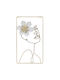 Keskor Wall Decor Woman Gold Metallic 45x25cm