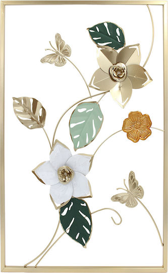 Keskor Wanddekoration Blumen 60x40cm