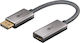 Goobay Converter DisplayPort / HDMI male to DisplayPort / HDMI female Gray 1pcs 75271