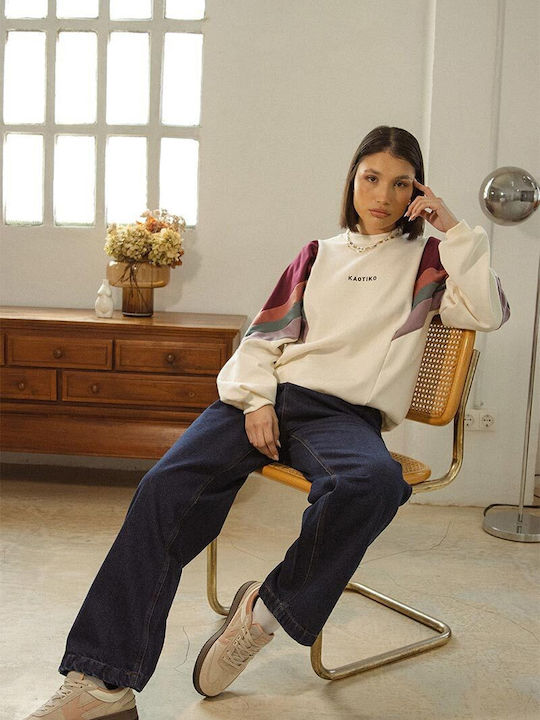 Women's Sweatshirt Ivory, Wine, Burgundy