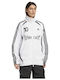 Track Top Μακριά Γυναικεία Ζακέτα Φούτερ White