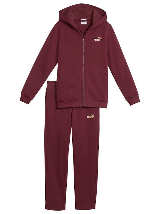Puma Kids Sweatpants Set Metallic 2pcs Sweat Suit 689729-96