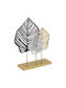 Decorative Metallic Tabletop 22x8x31 Cm From Leaves Keskor 66515