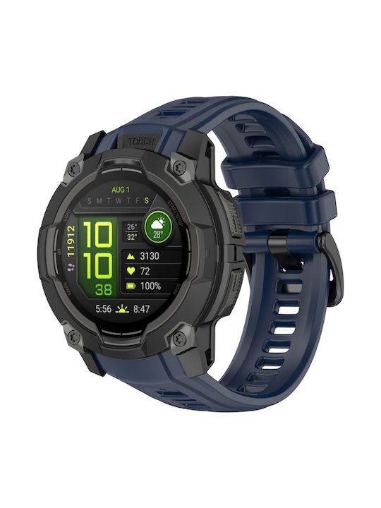 Silicone Strap Garmin Instinct 3 45mm Blue