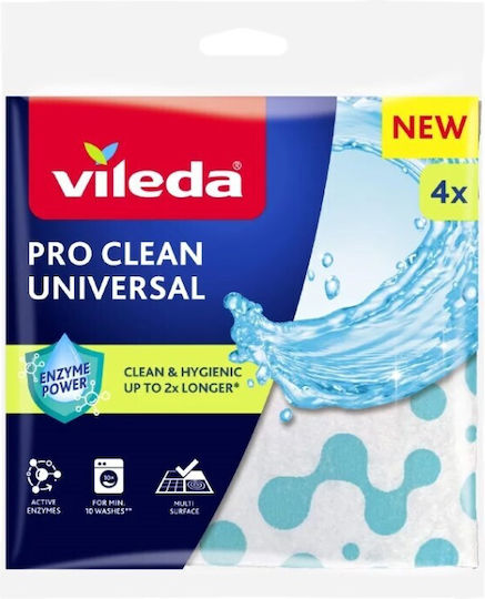 Pânză Universală cu Enzime Vileda Pro Clean 4 Bucăți