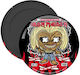Iron Maiden Eddie Decorative Magnet Round Size 5cm