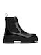 Leather Women's Ankle Boots Black