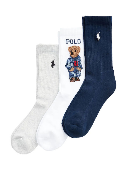 Ralph Lauren Дамски Чорапи с Дизайн Многоцветни 3Пакет