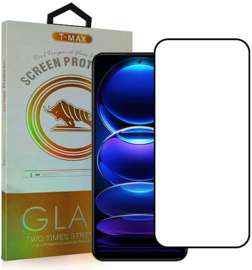 T-Max 3D 0.2mm Full Glue Tempered Glass Μαύρο (Realme P3)