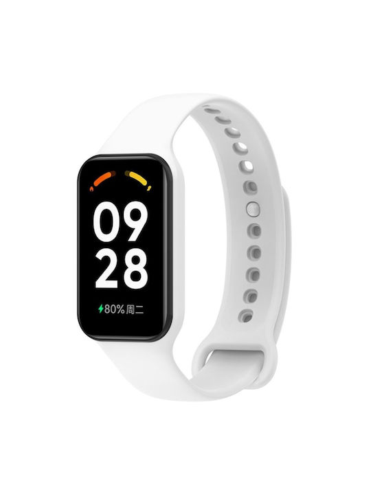 Силиконова Кайшка Xiaomi Redmi Smart Band 2 Xiaomi Smart Mi Band 8 Active Бял Силиконова Кайшка Xiaomi Redmi Smart Band 2 Xiaomi Smart Mi Band 8 Active Бял