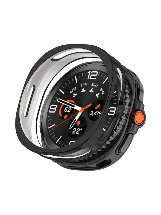 Защитно покритие за часовник Силиконов Калъф в Черен цвят за Samsung Galaxy Watch8 Classic 46мм