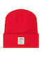 Beanie Unisex Beanie Gestrickt in Rot Farbe