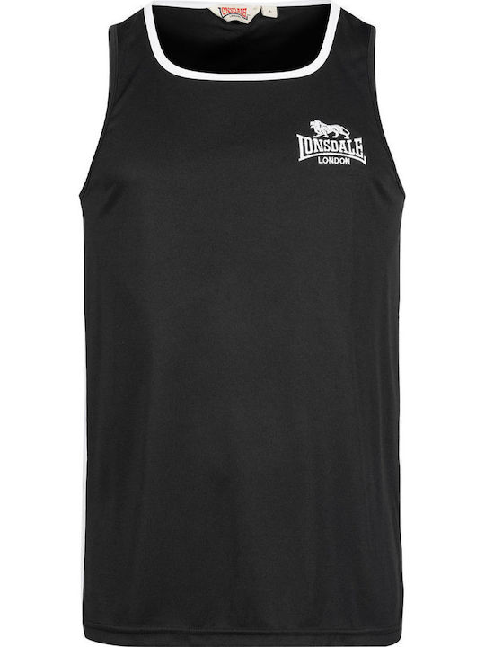 Lonsdale Тениска 119126-1000 за Бокс Черен
