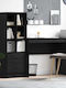 Desk Wooden Black Oak 90x40x76cm