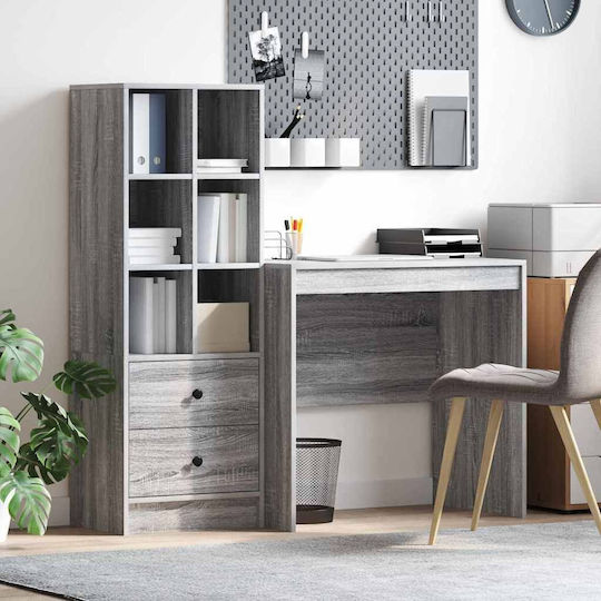 Desk Wooden Grey Sonoma 90x50x76cm