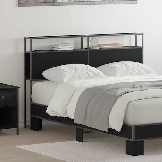 CM Wooden Bed Headboard Black Oak