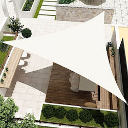 Triangular Shade Sail White 4x4x5m