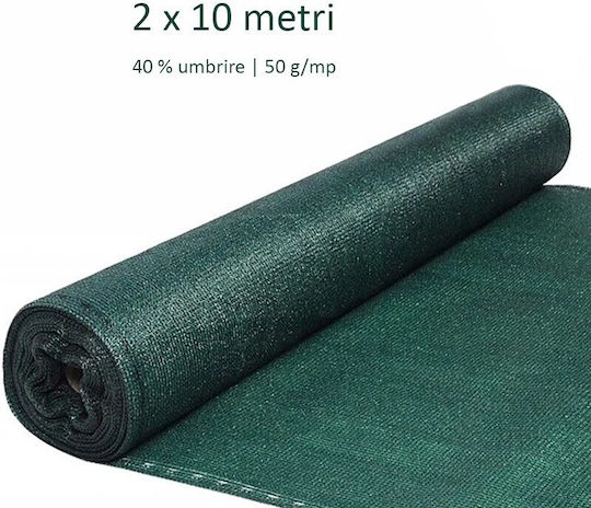 Shade Net Green in Roll 2x10m 50gr/m²