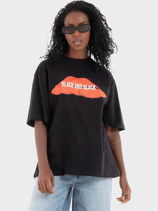 Γυναικείο Oversized T-shirt Μαύρο