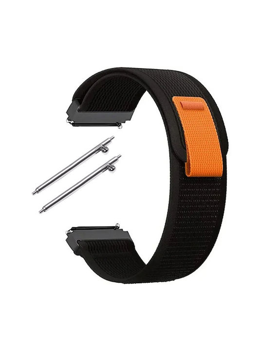 Nylon Tragbare Bänder Für Allgemeine Verwendung 22 Mm Schwarzes