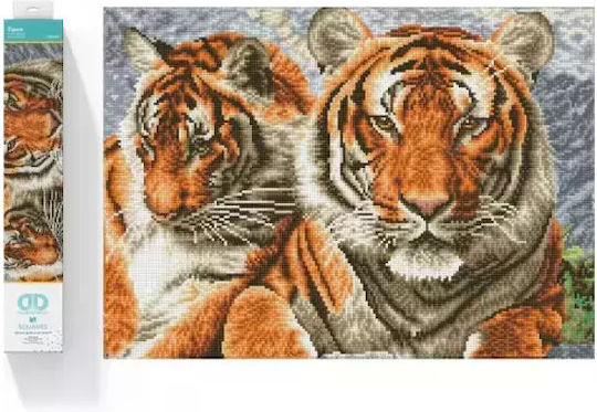 Diamond Embroidery Diamond Dotz Diamond Mosaic Tigers 59.5x45cm Dq10003