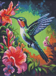 Diamond Mosaic Graceful Hummingbird 30x40cm