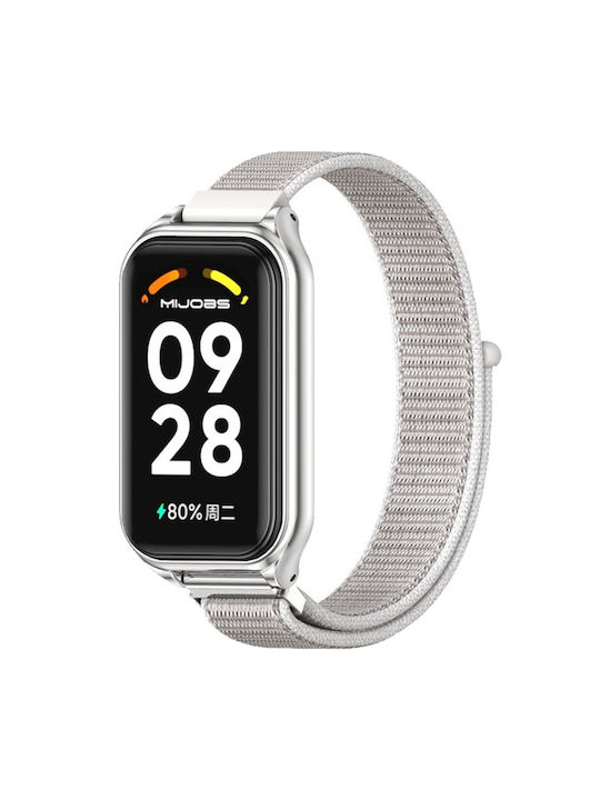 Nylon Strap Xiaomi Redmi Smart Band 2 Xiaomi Smart Mi Band 8 Active White
