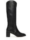 Leather Women's Boots Charly Bo Tal Black