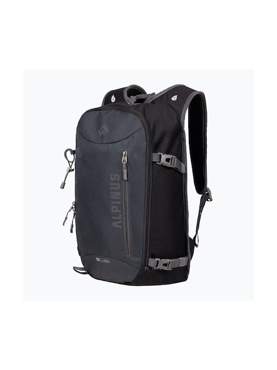 Alpinus Ορειβατικό Σακίδιο 22lt Αδιάβροχο Μαύρο Daypack