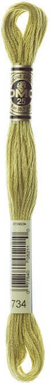 Embroidery Thread Mouline Dmc 117 Olive 734