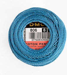 Fire pentru Broderie Bumbac Kula Cotton Perle Nr 8 87m/10g Turcoaz 806