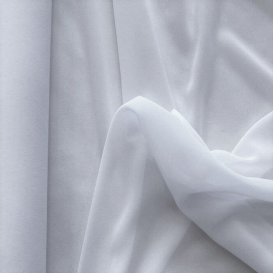 Φόδρα Βελουτέ 100% Polyester Μέτρο Φάρδος 2.40 M Λευκό