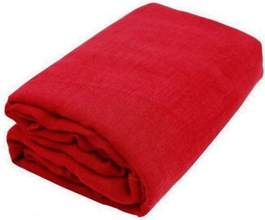 Decorative Gaza 100% Cotton 10 Meters Length x Width 1.5m Red Gaza