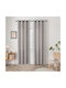Beauty Home Vorhang mit Grommets Art 8443 Grau 140x270cm