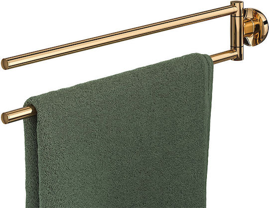 TIGER Schiene Badezimmer Doppel Wandmontage Schrauben ​45.9x5.2cm Gold