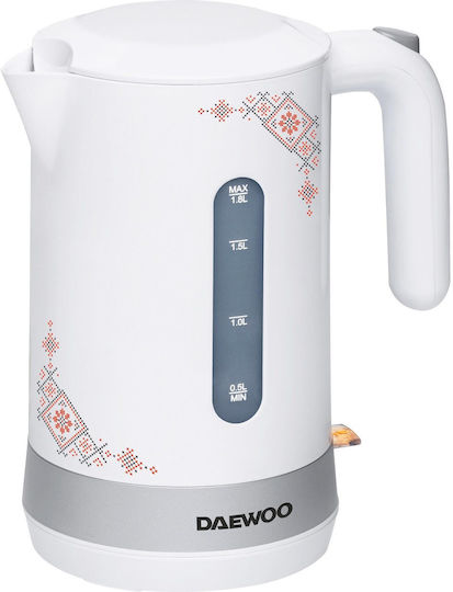 Daewoo Βραστήρας 1.7lt 2400W Λευκός