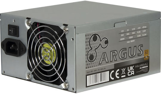 Inter-Tech Argus HA-600AA2 600W Schwarz Computer-Netzteil Voll verkabelt 80 Plus Gold