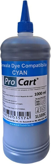 Cerneală Compatibilă Epson L103 Cyan 1 Litru