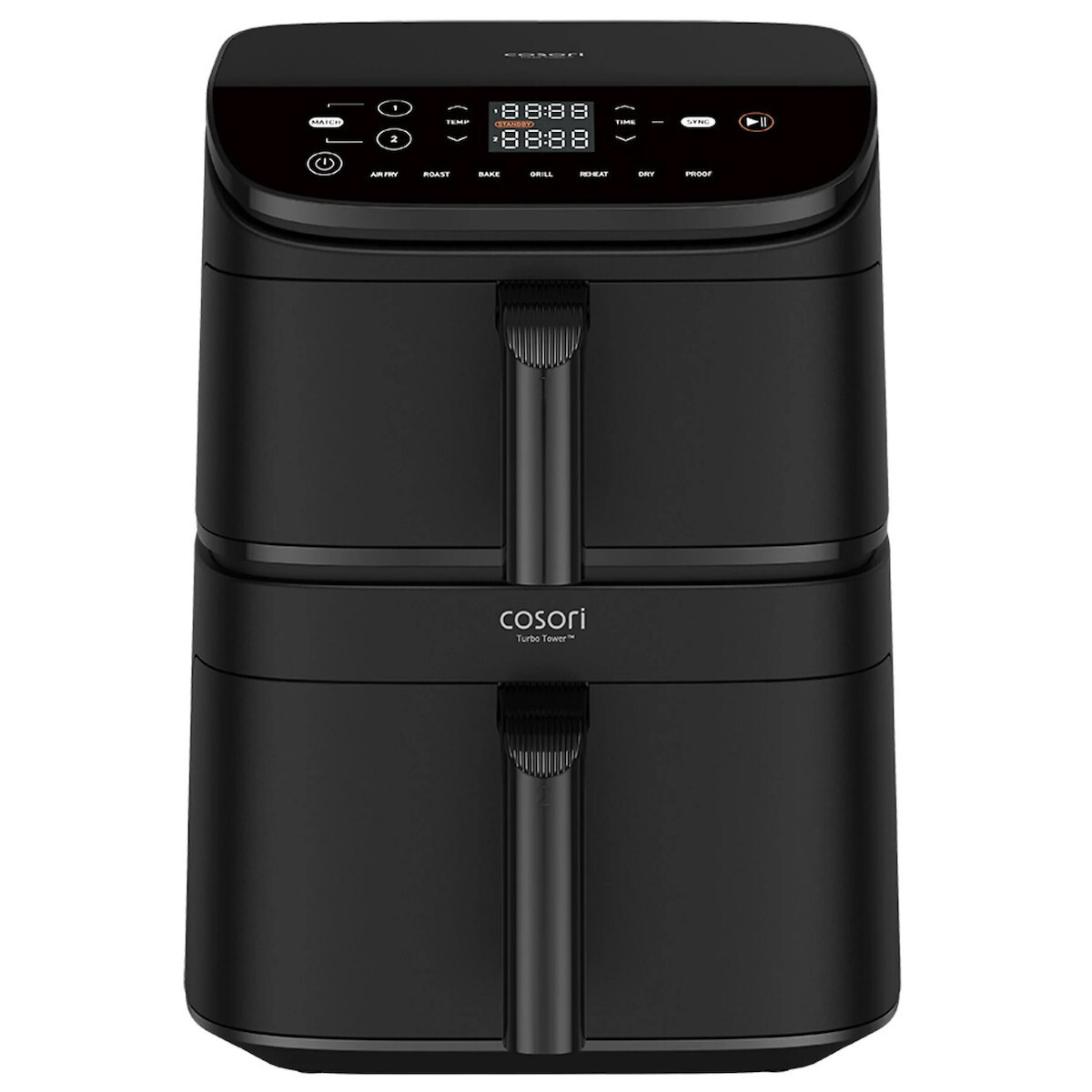 Accessoires Air Fryer Pour COSORI 10.8L Turbo Tower Pro Double Stack - 2pcs Moule Silicone Air Fryer Sur Mesure, Plat Réutilisable Accessoires, Pour COSORI Friteuse Sans Huile 10,8L(6,5L+4,3L