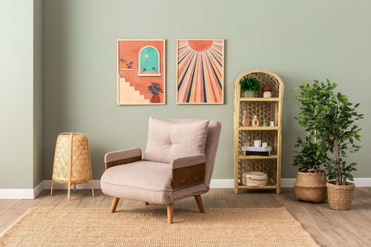 Πολυθρόνα Κρεβάτι Cosmo Single 70x42x65cm Mink