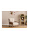 Cosmo Single Armchair Bed Cream 70x42x65cm