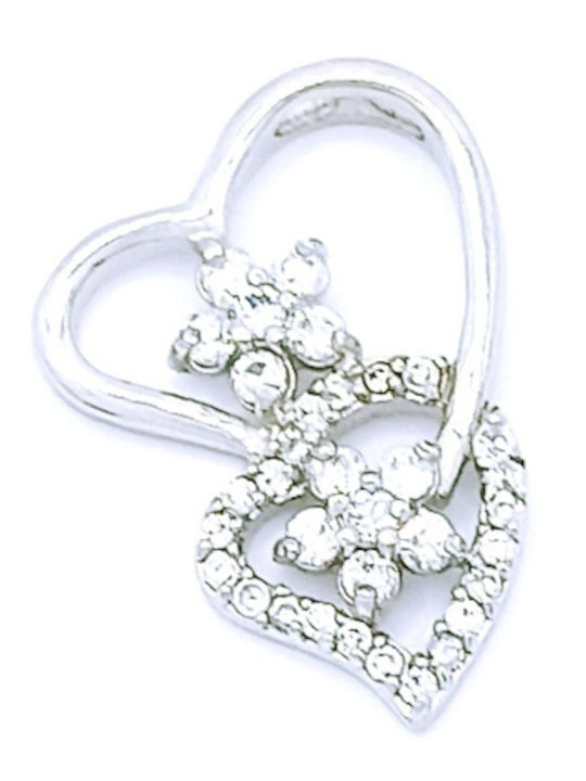 PS Silver Charm Herz aus Silber mit Zirkon