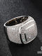 Ghetto Herren Ring mit Zirkonia aus Silber