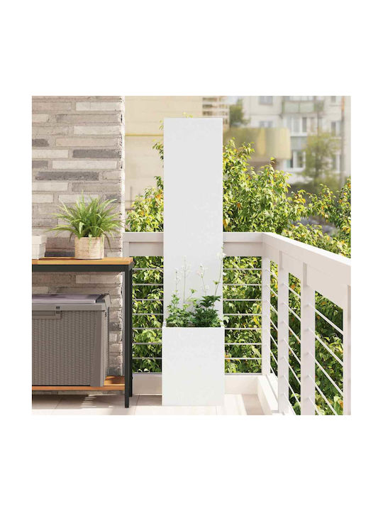 vidaXL Topf Metallisch White 32x140cm.